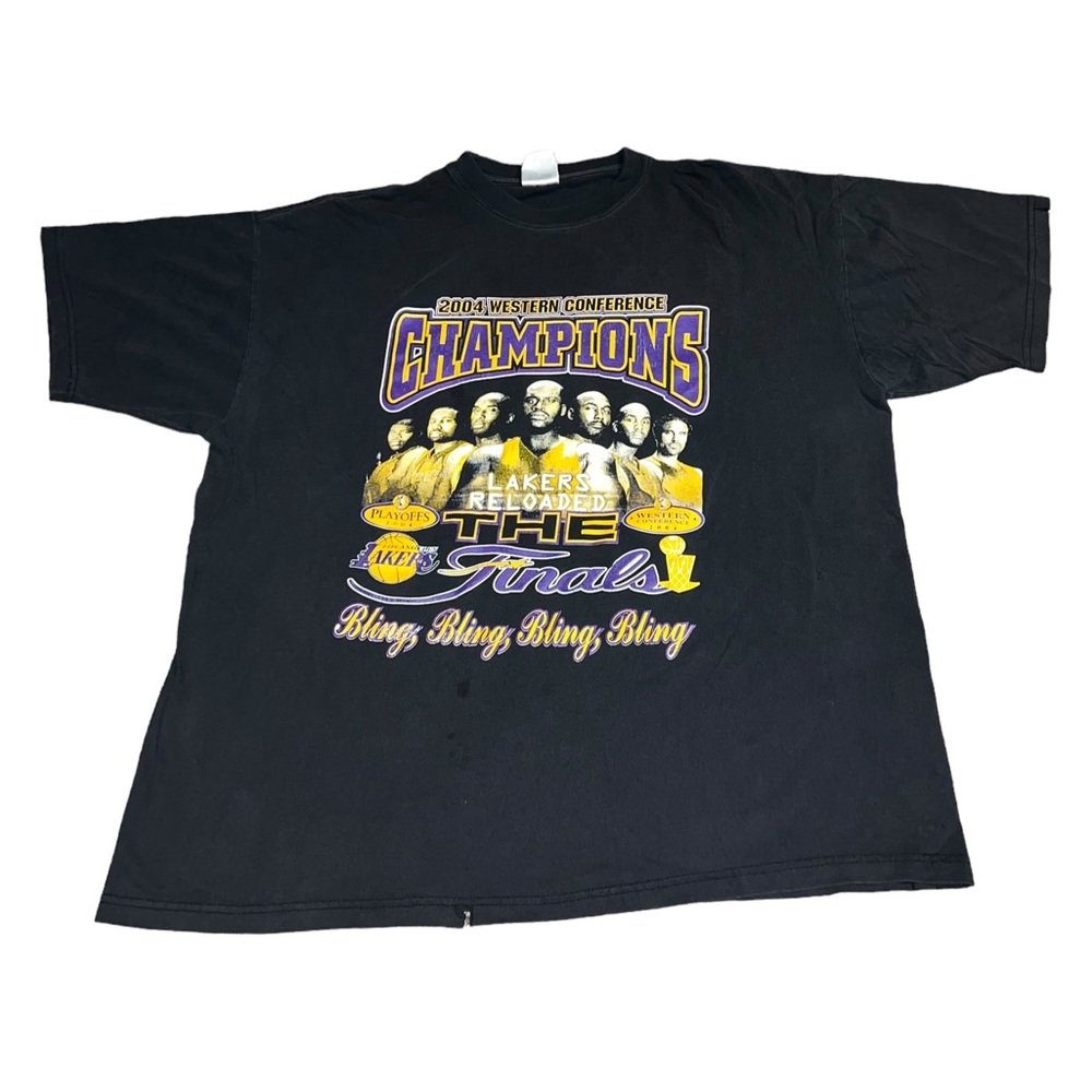 VTG 2004 Western Conference Champions Los Angeles Lakers Shirt Kobe Shaq
